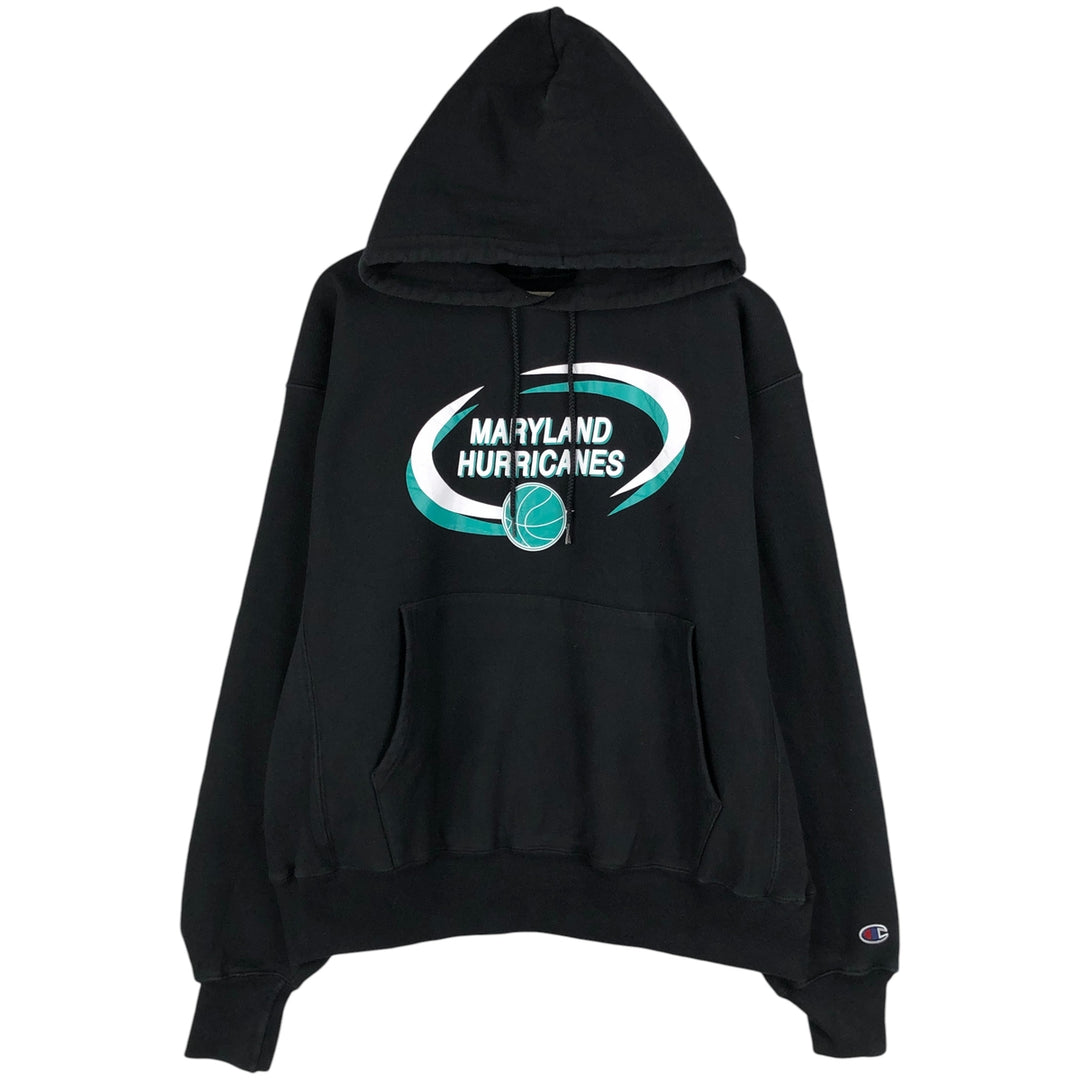 Champion PREMIUM REVERSE WEAVE Premium Reverse Weave Sweat Pullover Hoodie, Men's XL cotton black type Vintage Second Hand