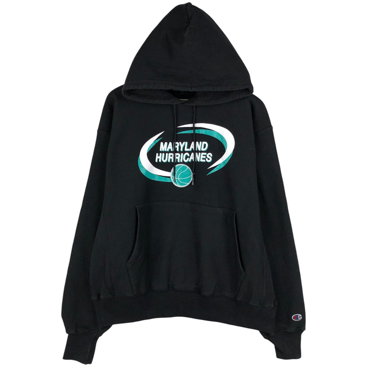 Champion PREMIUM REVERSE WEAVE Premium Reverse Weave Sweat Pullover Hoodie, Men's XL cotton black type Vintage Second Hand