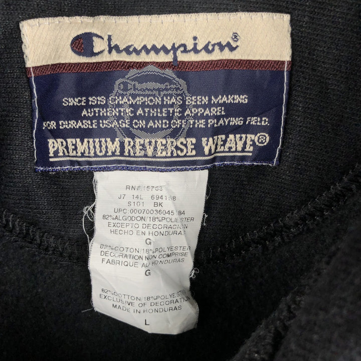 Champion PREMIUM REVERSE WEAVE Premium Reverse Weave Sweat Pullover Hoodie, Men's XL cotton black type Vintage Second Hand