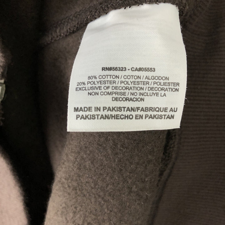 Nike full-zip sweatshirt, men's size XL cotton brown type Vintage Second Hand