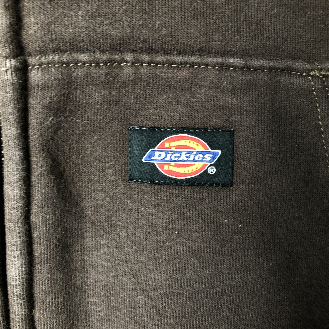 Dickies Sweat Full Zip Hoodie Men's L size cotton brown type Vintage Second Hand