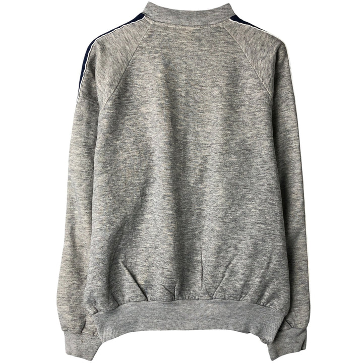 Vintage 1980'S Basset Walker full-zip sweatshirt, made in the USA, size L, men's. acrylic gray type Vintage Second Hand