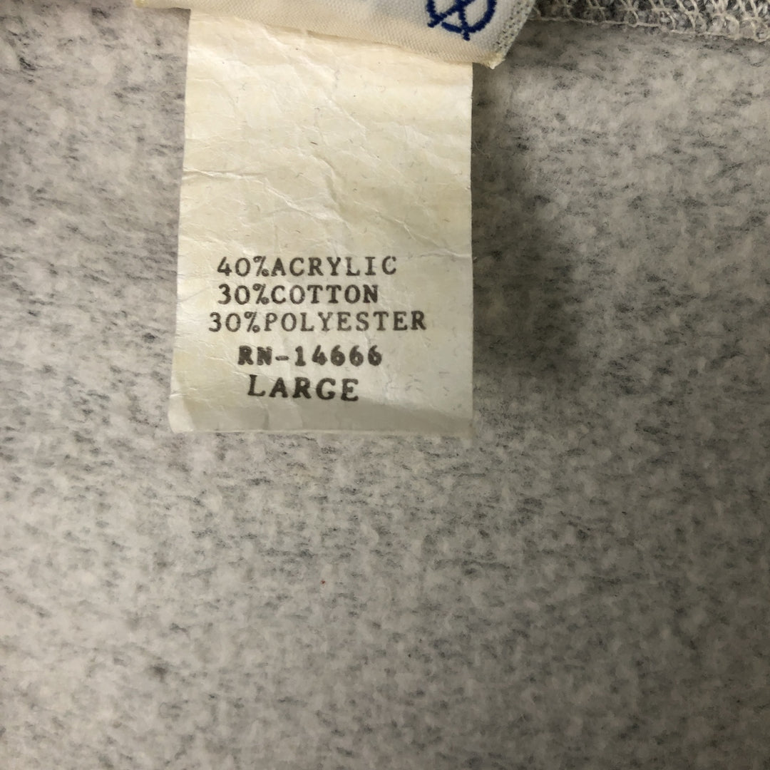 Vintage 1980'S Basset Walker full-zip sweatshirt, made in the USA, size L, men's. acrylic gray type Vintage Second Hand