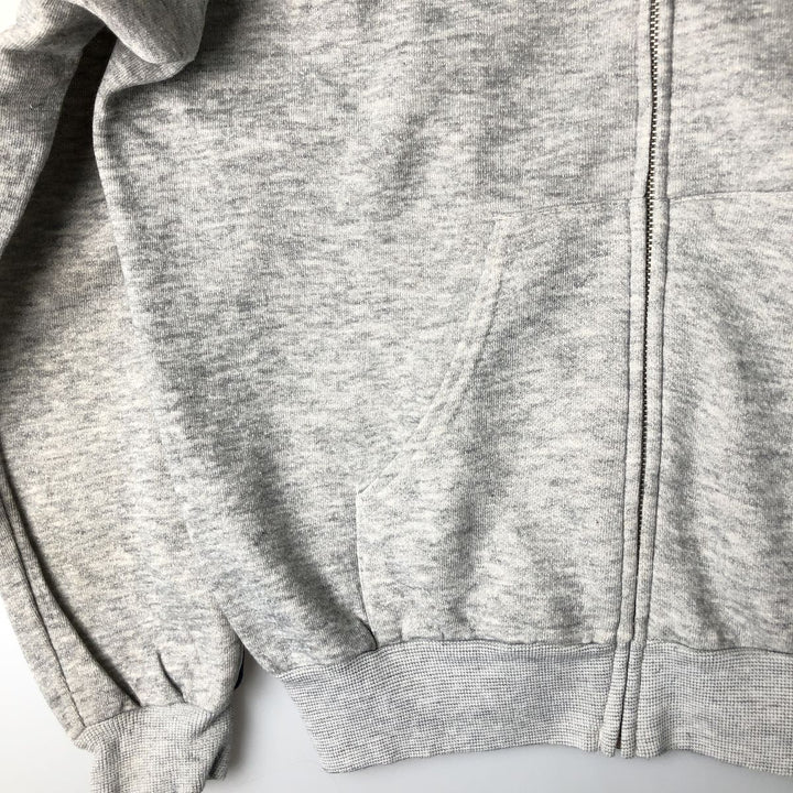 Vintage 1980'S Basset Walker full-zip sweatshirt, made in the USA, size L, men's. acrylic gray type Vintage Second Hand