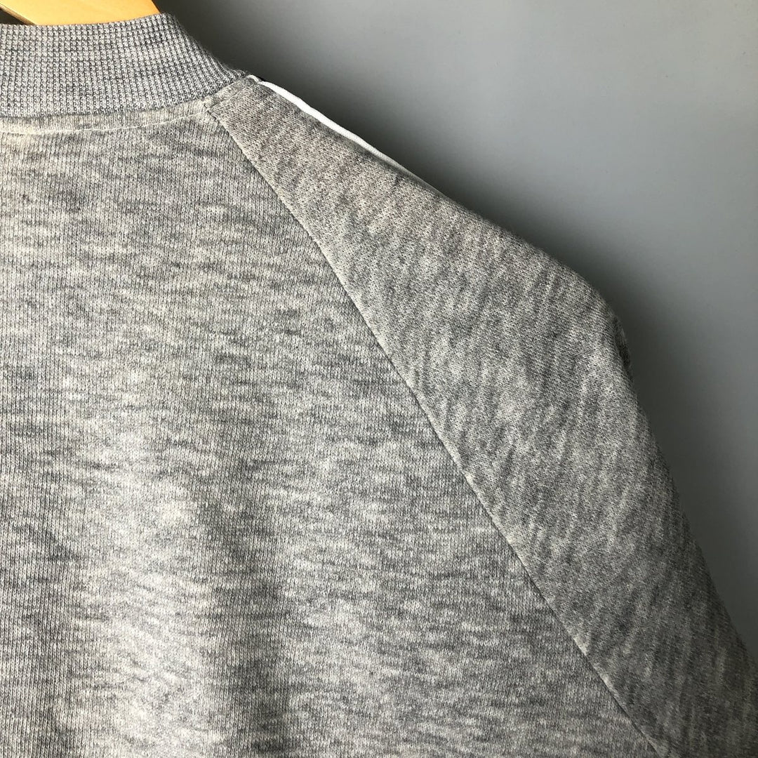 Vintage 1980'S Basset Walker full-zip sweatshirt, made in the USA, size L, men's. acrylic gray type Vintage Second Hand