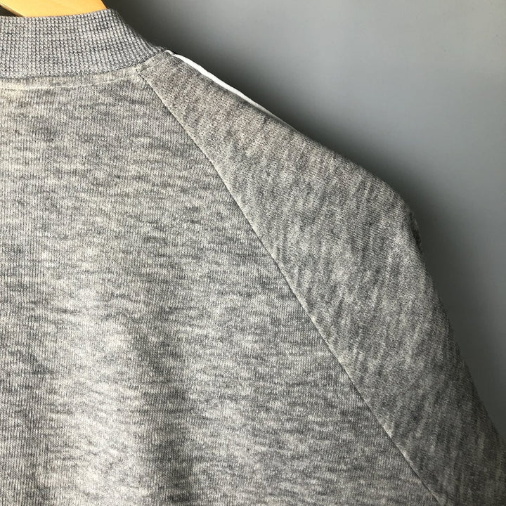 Vintage 1980'S Basset Walker full-zip sweatshirt, made in the USA, size L, men's. acrylic gray type Vintage Second Hand