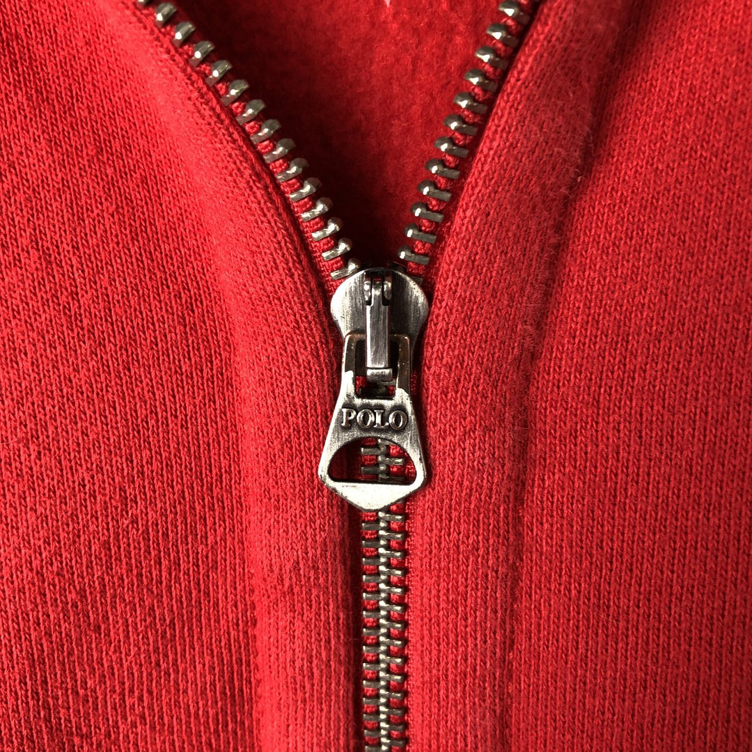 Ralph Lauren POLO RALPH LAUREN Sweat Full Zip Hoodie Men's XXL cotton red type Vintage Second Hand