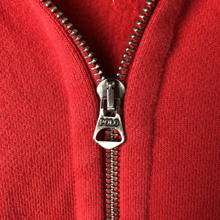 Ralph Lauren POLO RALPH LAUREN Sweat Full Zip Hoodie Men's XXL cotton red type Vintage Second Hand