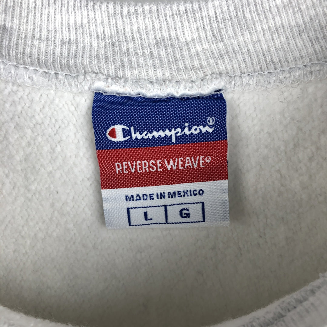 2000'S Champion Reverse Weave College Sweatshirt, Men's Size L cotton gray type Vintage Second Hand