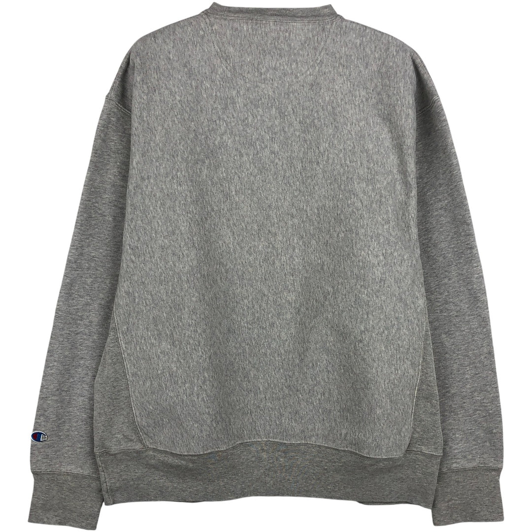 2000'S Champion Triple Print Sweatshirt, Men's Size M cotton gray type Vintage Second Hand