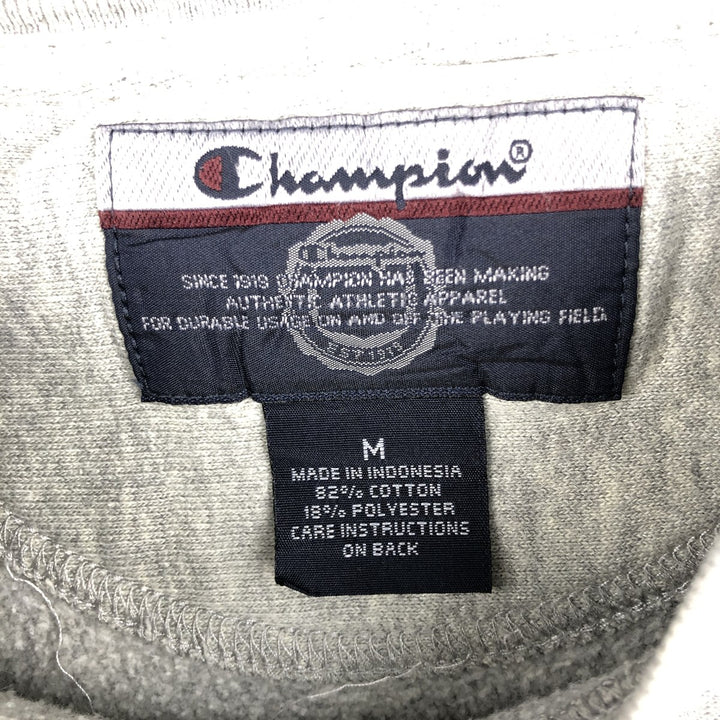 2000'S Champion Triple Print Sweatshirt, Men's Size M cotton gray type Vintage Second Hand