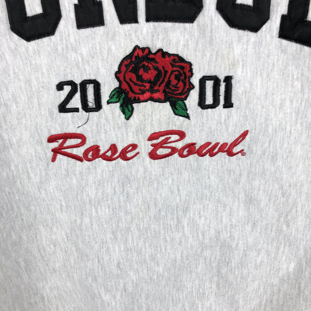 2000'S Champion Reverse Weave 2001 Rose Bowl Purdue University College Sweatshirt cotton gray type Vintage Second Hand