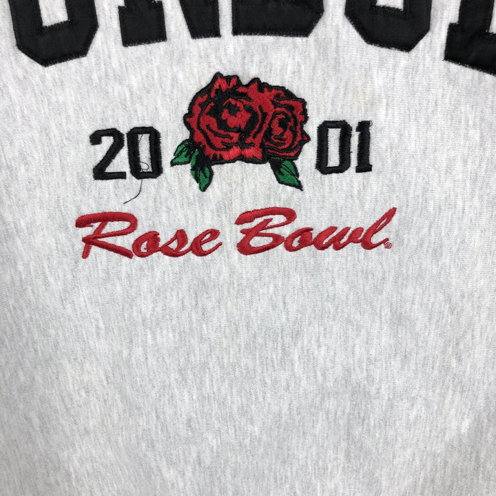 2000'S Champion Reverse Weave 2001 Rose Bowl Purdue University College Sweatshirt cotton gray type Vintage Second Hand