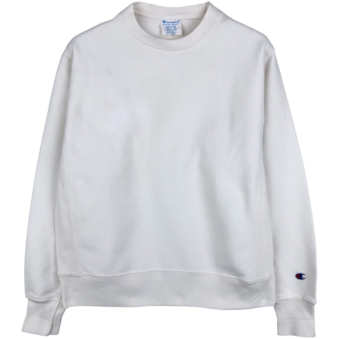 Champion Reverse Weave Solid Color Blank Sweatshirt, Men's Size Medium unclear white type Vintage Second Hand