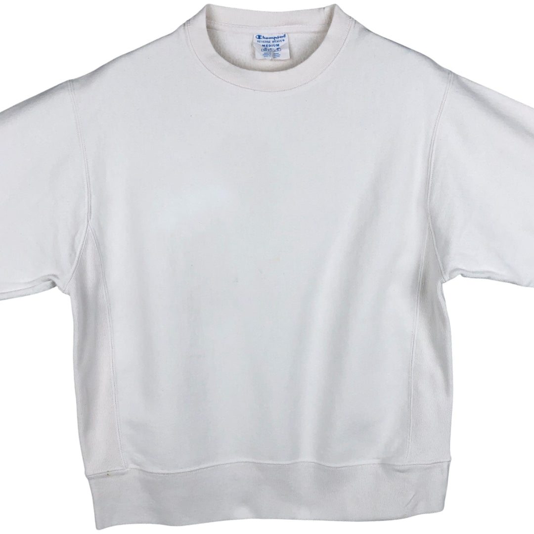 Champion Reverse Weave Solid Color Blank Sweatshirt, Men's Size Medium unclear white type Vintage Second Hand