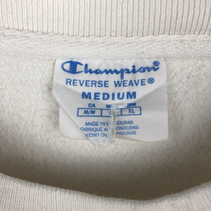 Champion Reverse Weave Solid Color Blank Sweatshirt, Men's Size Medium unclear white type Vintage Second Hand