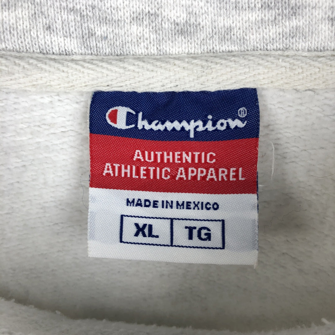 2000'S Champion Authentic Athletic Apparel Sweatshirt, Men's XL unclear gray type Vintage Second Hand