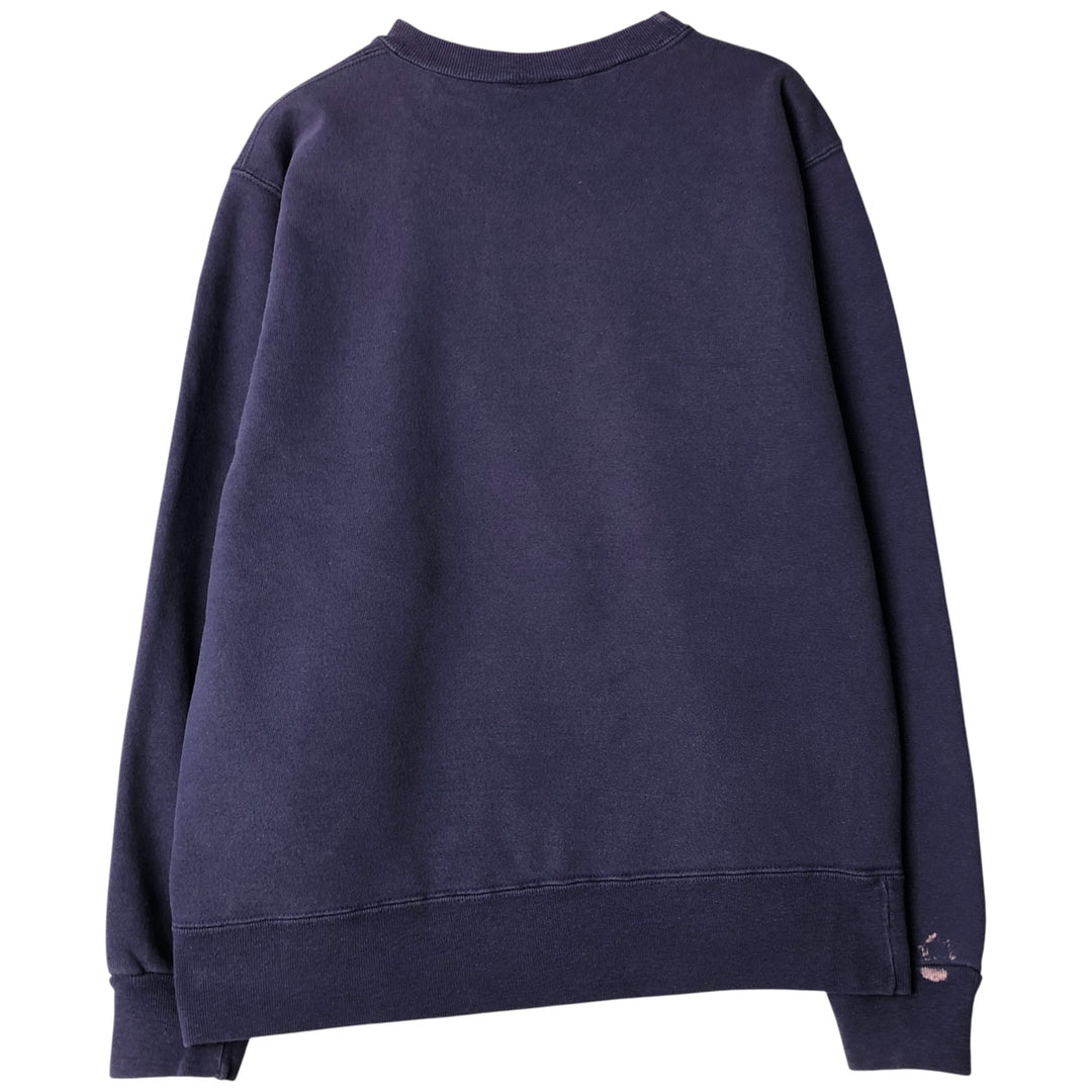 90'S Champion One-Point Logo Sweatshirt, Made in USA, Men's Size L, Vintage cotton purple type Vintage Second Hand