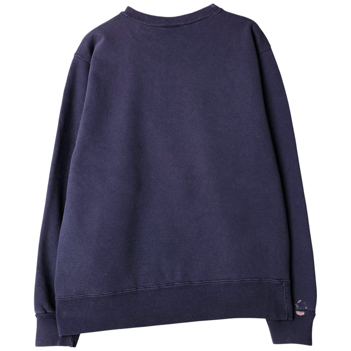 90'S Champion One-Point Logo Sweatshirt, Made in USA, Men's Size L, Vintage cotton purple type Vintage Second Hand