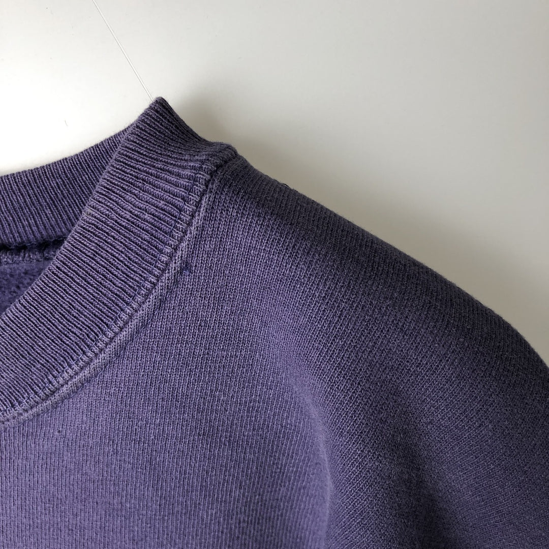 90'S Champion One-Point Logo Sweatshirt, Made in USA, Men's Size L, Vintage cotton purple type Vintage Second Hand