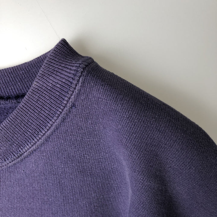 90'S Champion One-Point Logo Sweatshirt, Made in USA, Men's Size L, Vintage cotton purple type Vintage Second Hand