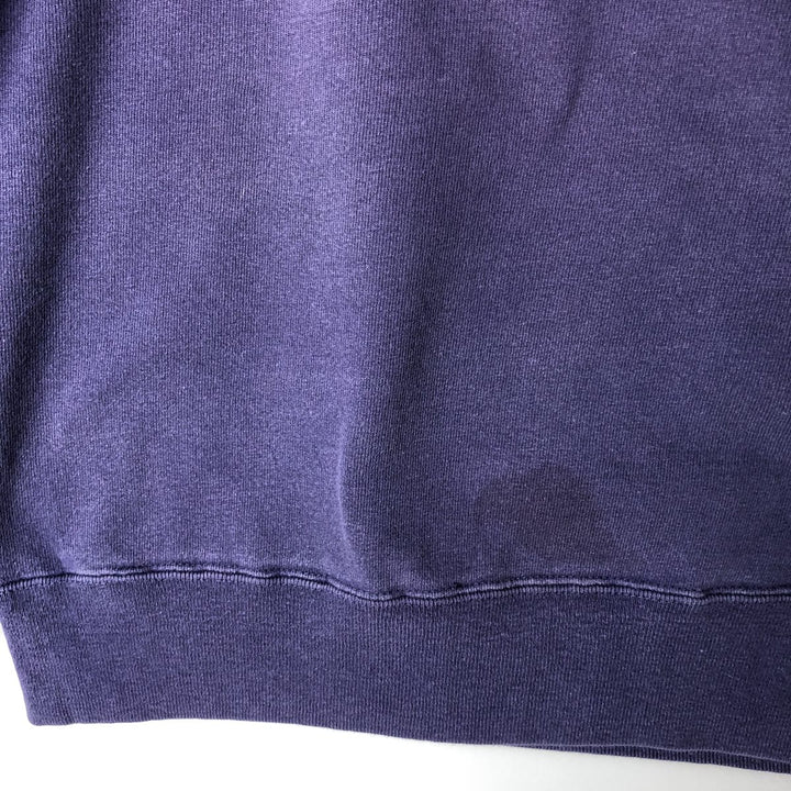 90'S Champion One-Point Logo Sweatshirt, Made in USA, Men's Size L, Vintage cotton purple type Vintage Second Hand