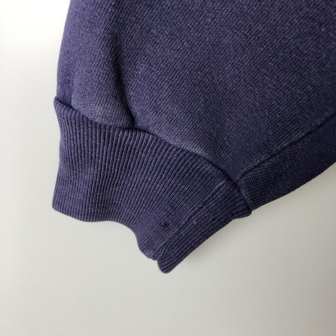 90'S Champion One-Point Logo Sweatshirt, Made in USA, Men's Size L, Vintage cotton purple type Vintage Second Hand