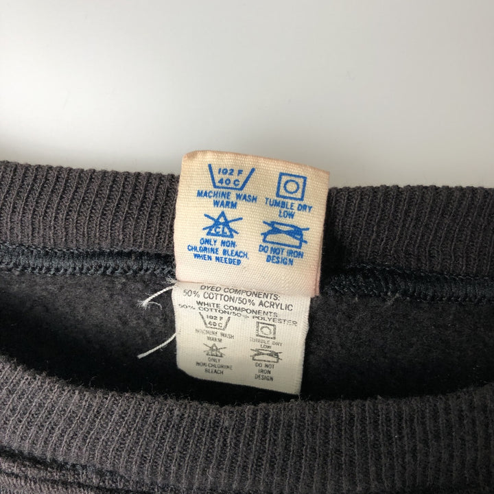 Vintage 1980'S Champion IOWA University of Iowa college sweatshirt, made in the USA, size L, men's cotton black type Vintage Second Hand