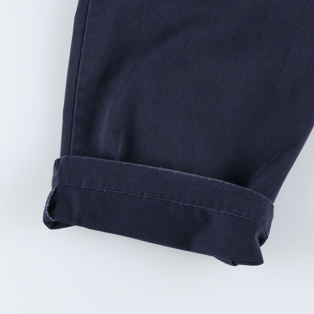 Ralph Lauren Polo Ralph Lauren Two-pleat Chino Pants for Men, W32 equivalent cotton navy blue type Vintage Second Hand