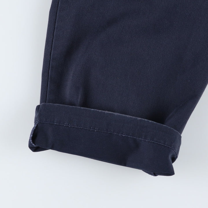 Ralph Lauren Polo Ralph Lauren Two-pleat Chino Pants for Men, W32 equivalent cotton navy blue type Vintage Second Hand