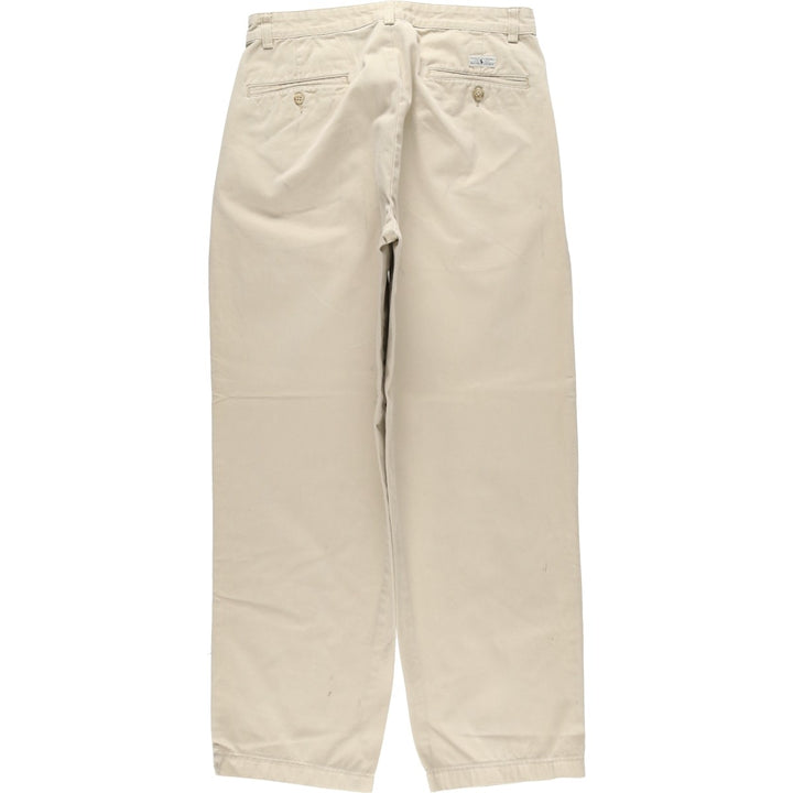 Ralph Lauren Polo Ralph Lauren Two-pleat Chino Pants for Men, W32 equivalent cotton Beige type Vintage Second Hand