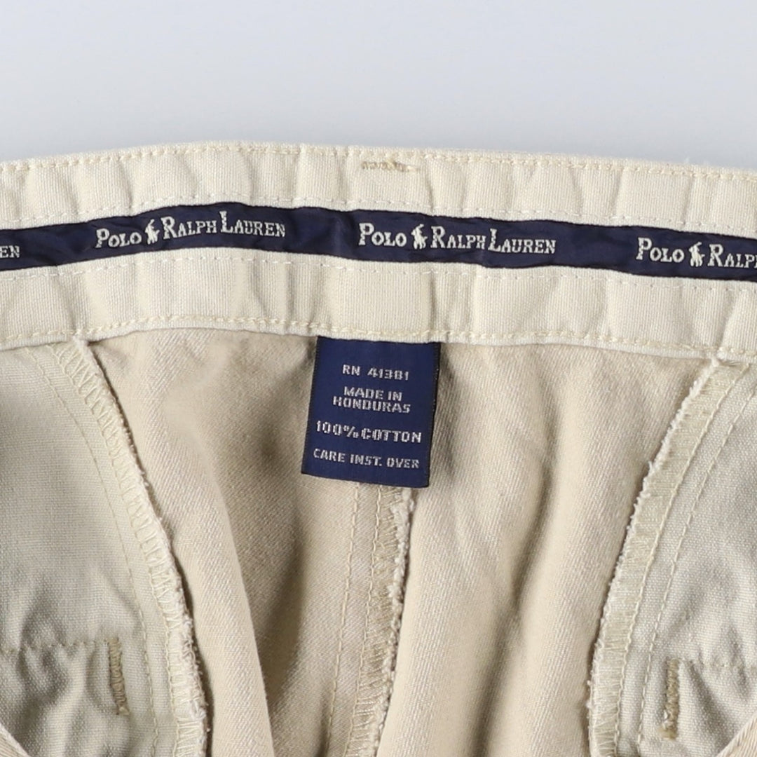 Ralph Lauren Polo Ralph Lauren Two-pleat Chino Pants for Men, W32 equivalent cotton Beige type Vintage Second Hand