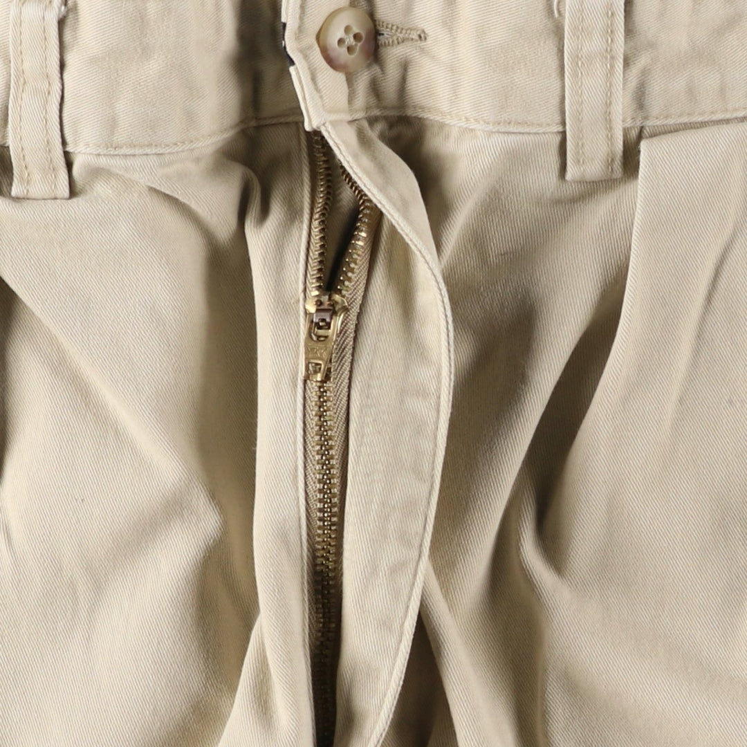 Ralph Lauren Polo Ralph Lauren Two-pleat Chino Pants for Men, W32 equivalent cotton Beige type Vintage Second Hand