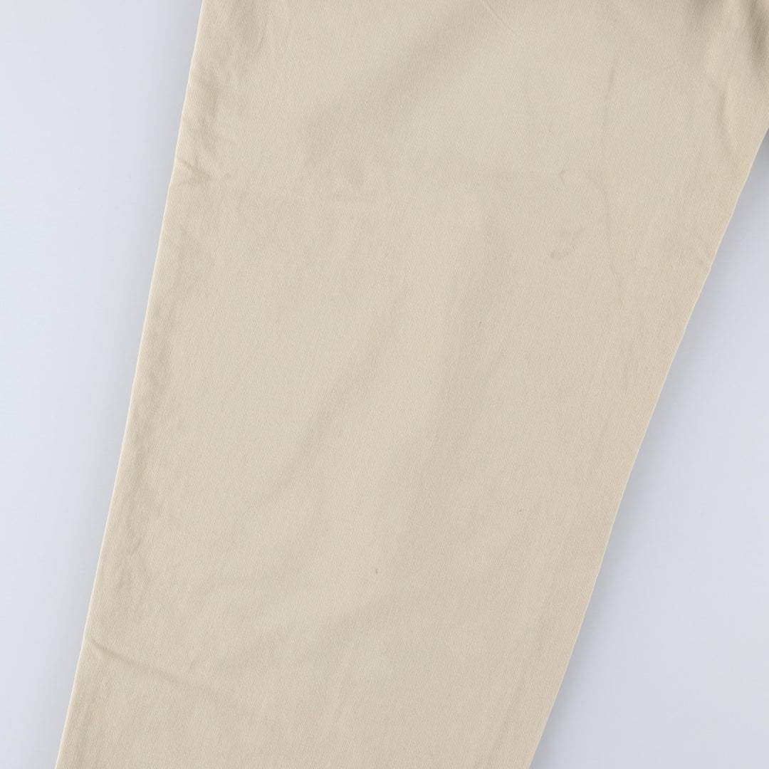 Ralph Lauren Polo Ralph Lauren Two-pleat Chino Pants for Men, W32 equivalent cotton Beige type Vintage Second Hand