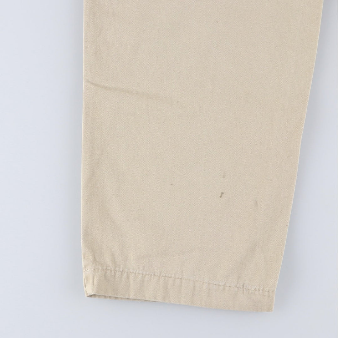 Ralph Lauren Polo Ralph Lauren Two-pleat Chino Pants for Men, W32 equivalent cotton Beige type Vintage Second Hand