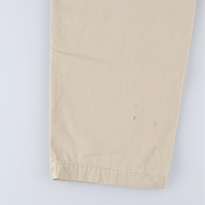 Ralph Lauren Polo Ralph Lauren Two-pleat Chino Pants for Men, W32 equivalent cotton Beige type Vintage Second Hand