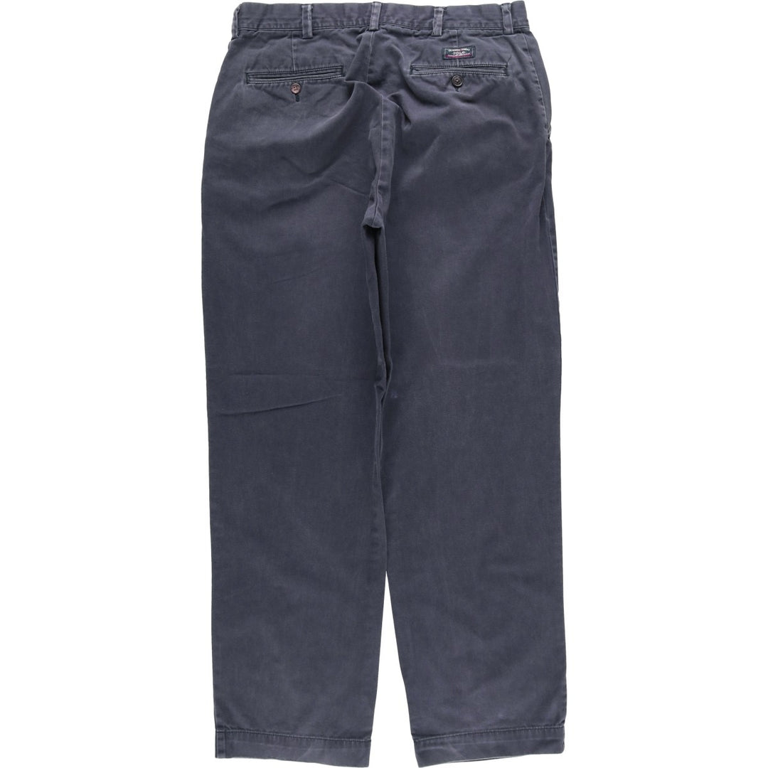 Ralph Lauren POLO by Ralph Lauren Chino Pants Men's W34 equivalent cotton navy blue type Vintage Second Hand