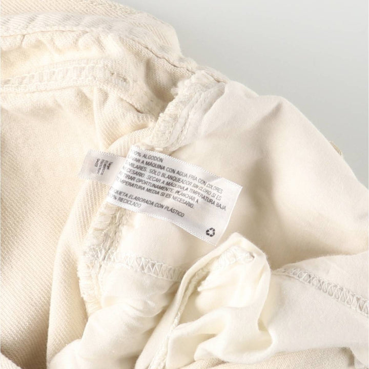 Universal Thread Wide Denim Pants, Women's Size L (W30) cotton ivory Vintage Second Hand