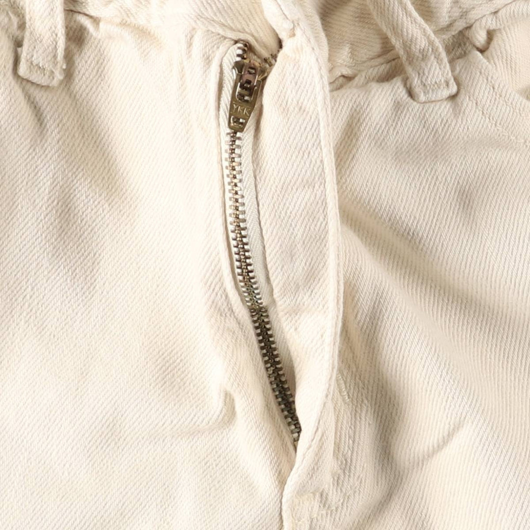 Universal Thread Wide Denim Pants, Women's Size L (W30) cotton ivory Vintage Second Hand