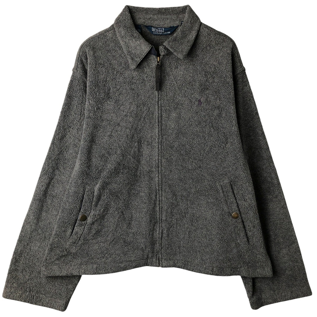 Ralph Lauren POLO by Ralph Lauren Swing Top Fleece Jacket, Men's XL polyester gray type Vintage Second Hand