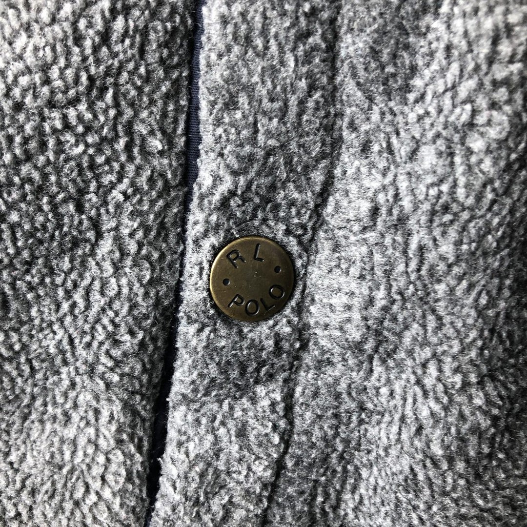 Ralph Lauren POLO by Ralph Lauren Swing Top Fleece Jacket, Men's XL polyester gray type Vintage Second Hand