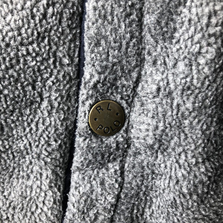 Ralph Lauren POLO by Ralph Lauren Swing Top Fleece Jacket, Men's XL polyester gray type Vintage Second Hand