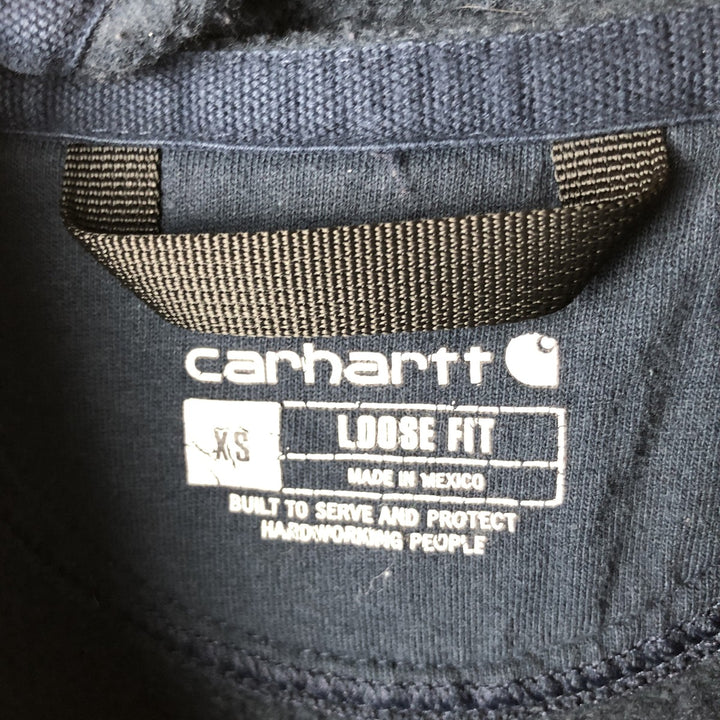 Carhartt Loose Fit Pullover Hoodie, Men's Size XS unclear navy blue type Vintage Second Hand