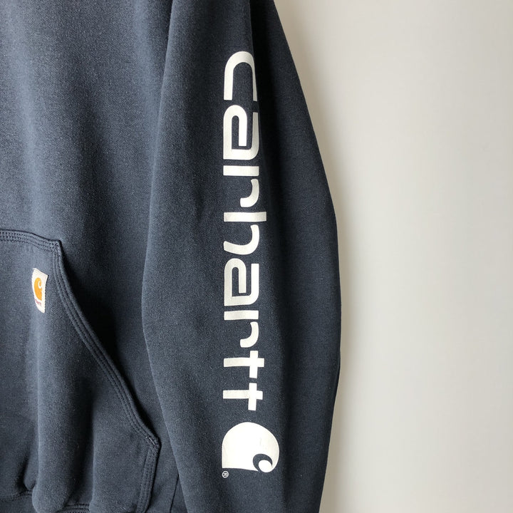Carhartt Loose Fit Pullover Hoodie, Men's Size XS unclear navy blue type Vintage Second Hand