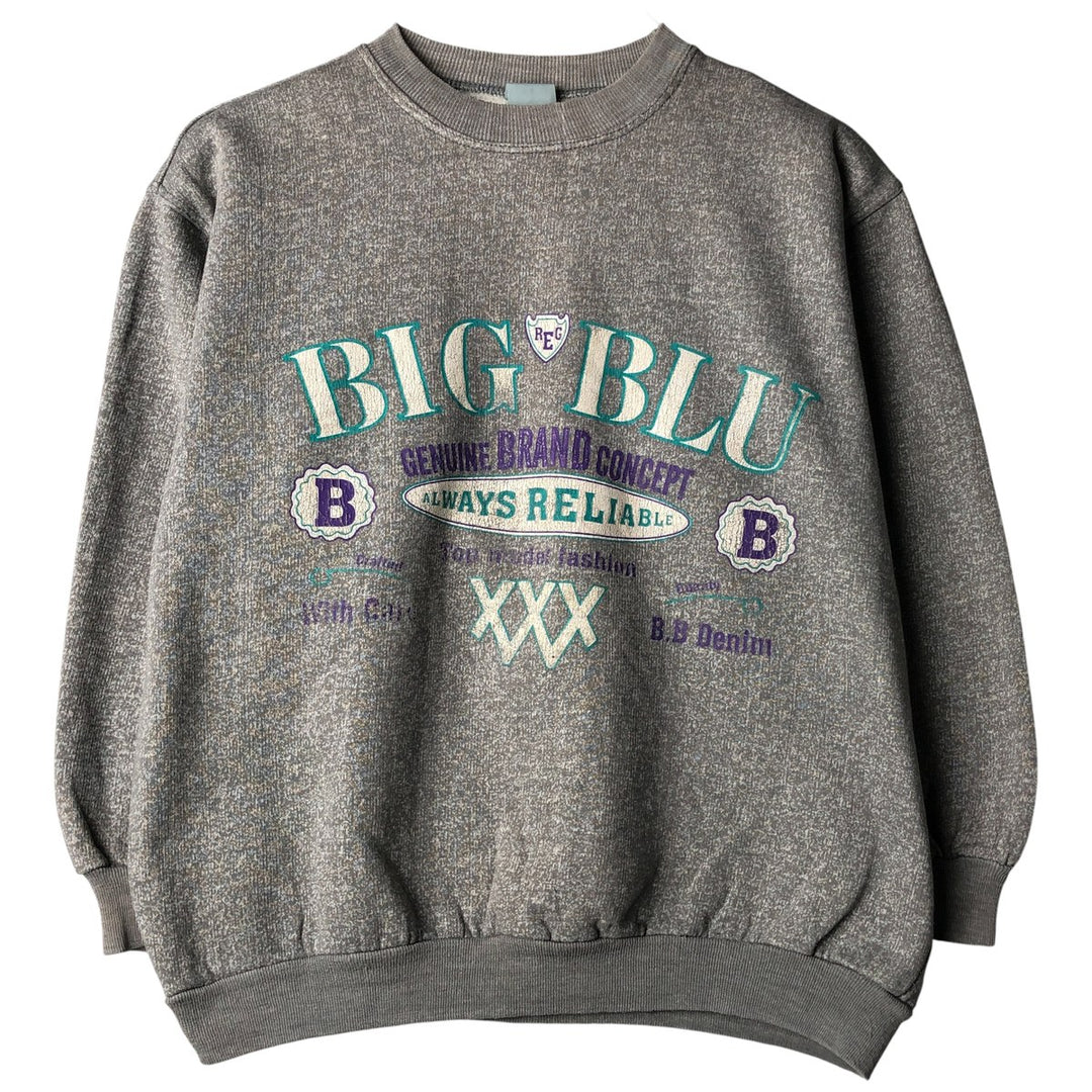 Logo sweatshirt, women's size M unclear gray type Vintage Second Hand