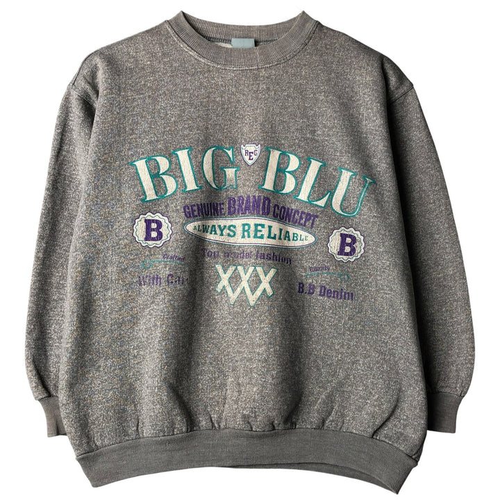 Logo sweatshirt, women's size M unclear gray type Vintage Second Hand