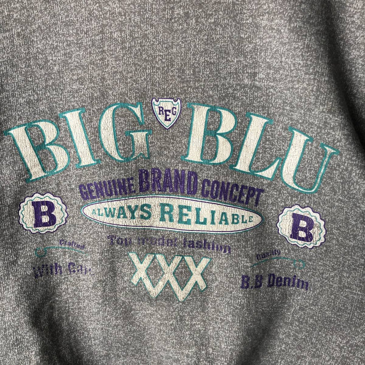 Logo sweatshirt, women's size M unclear gray type Vintage Second Hand