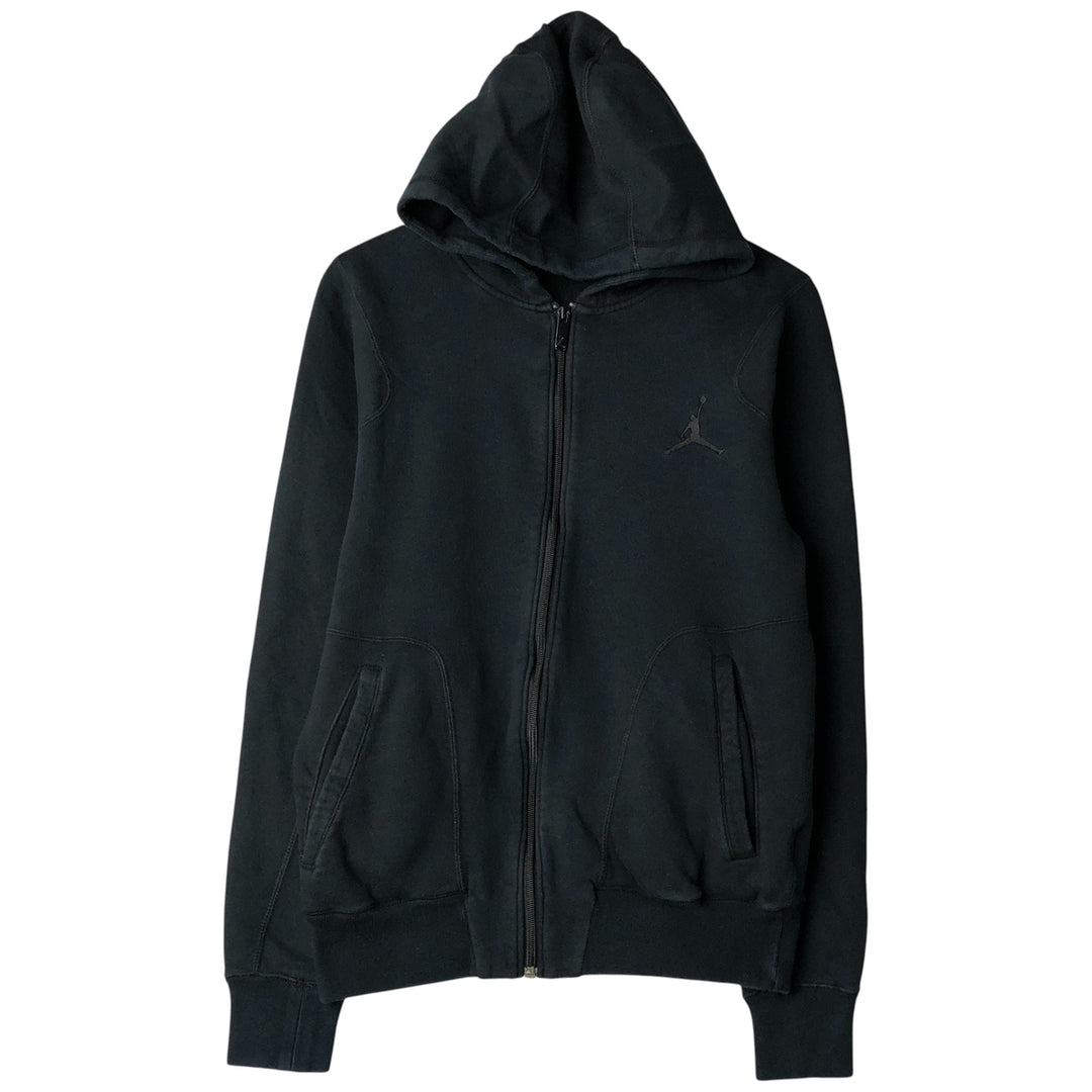 Nike Jordan Sweat Full Zip Hoodie, Men's Size Small cotton black type Vintage Second Hand