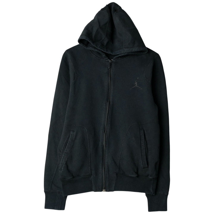 Nike Jordan Sweat Full Zip Hoodie, Men's Size Small cotton black type Vintage Second Hand
