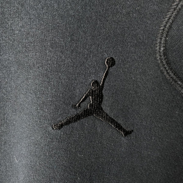 Nike Jordan Sweat Full Zip Hoodie, Men's Size Small cotton black type Vintage Second Hand